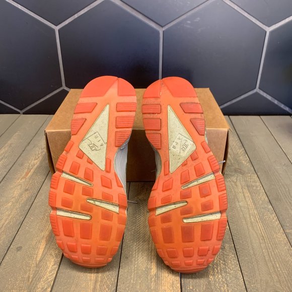 Used W/O Box! Mens Nike ID Air Huarache Running Teal White Elephant Size 11 - Picture 5 of 6